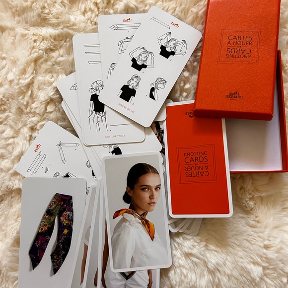 Authentic Hermès Paris “Cartes à Nouer” – Knots Cards Set – With Original Box - Picture 2 of 4